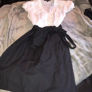 Black and white business dress